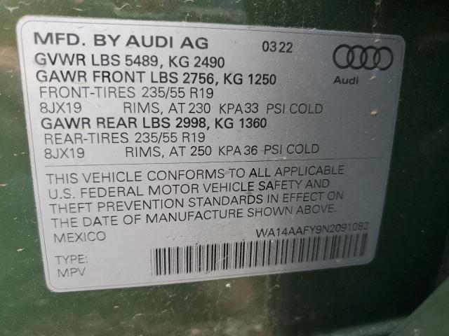 Photo 13 VIN: WA14AAFY9N2091082 - AUDI Q5 