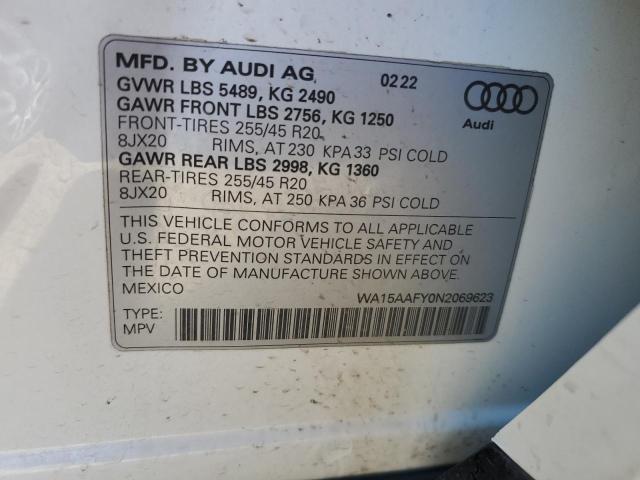 Photo 11 VIN: WA15AAFY0N2069623 - AUDI Q5 