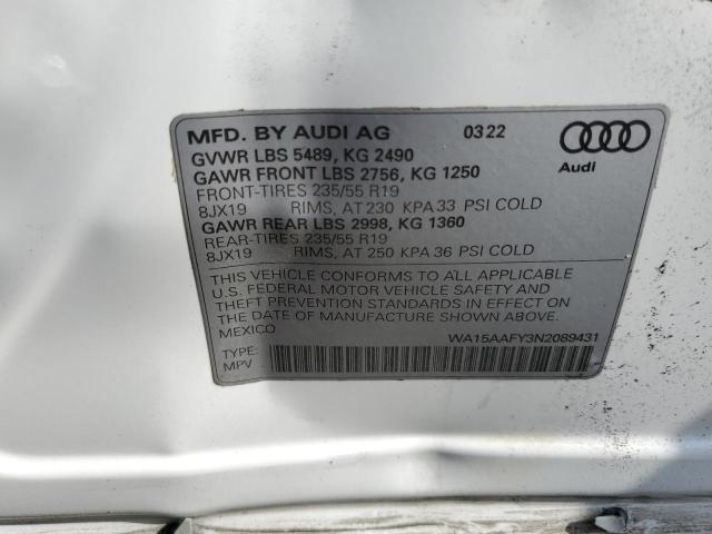 Photo 12 VIN: WA15AAFY3N2089431 - AUDI Q5 SPORTBA 