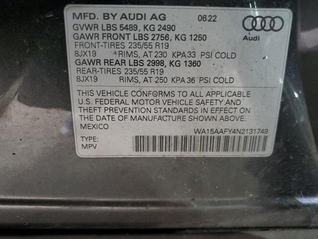 Photo 13 VIN: WA15AAFY4N2131749 - AUDI Q5 