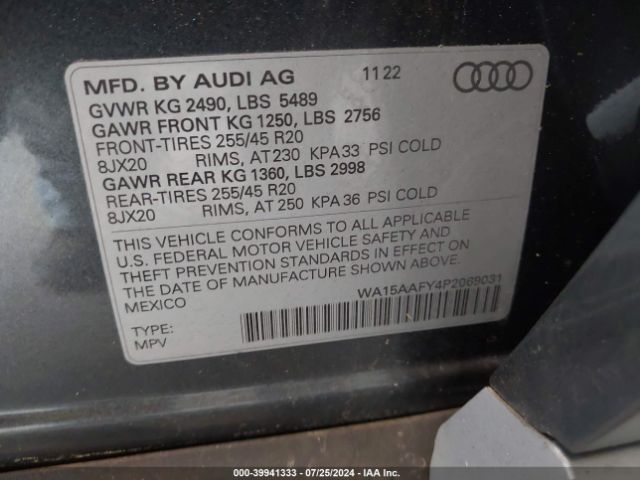 Photo 8 VIN: WA15AAFY4P2069031 - AUDI Q5 