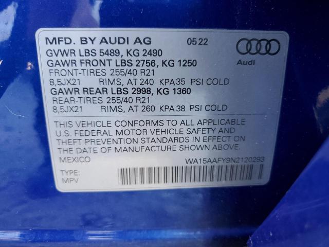 Photo 12 VIN: WA15AAFY9N2120293 - AUDI Q5 SPORTBA 