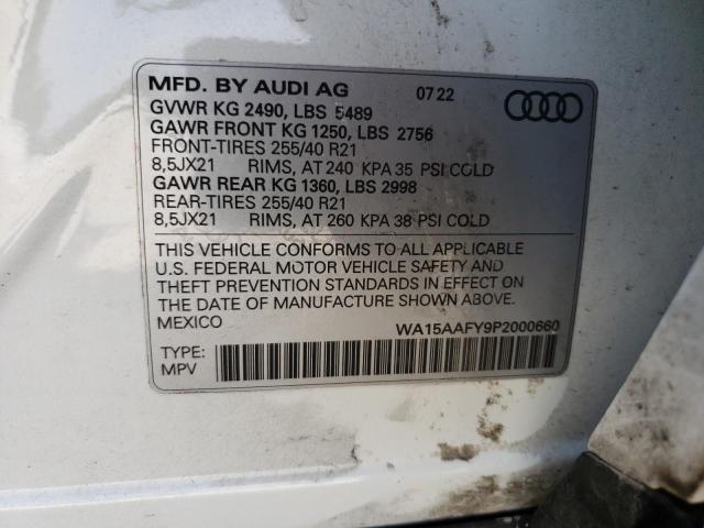 Photo 11 VIN: WA15AAFY9P2000660 - AUDI Q5 SPORTBA 