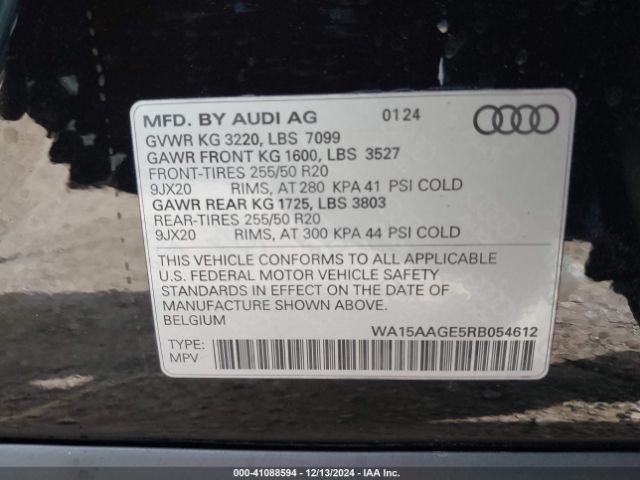 Photo 8 VIN: WA15AAGE5RB054612 - AUDI Q8 