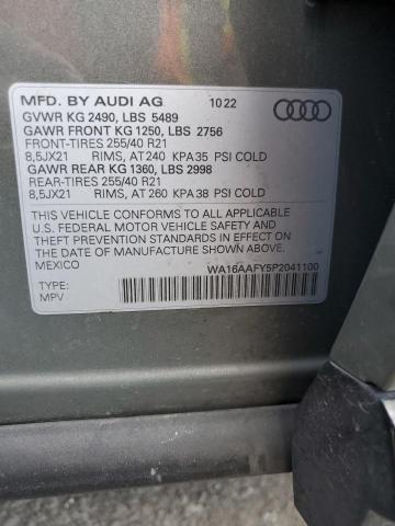 Photo 11 VIN: WA16AAFY5P2041100 - AUDI Q5 SPORTBA 