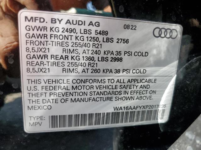 Photo 11 VIN: WA16AAFYXP2017035 - AUDI Q5 