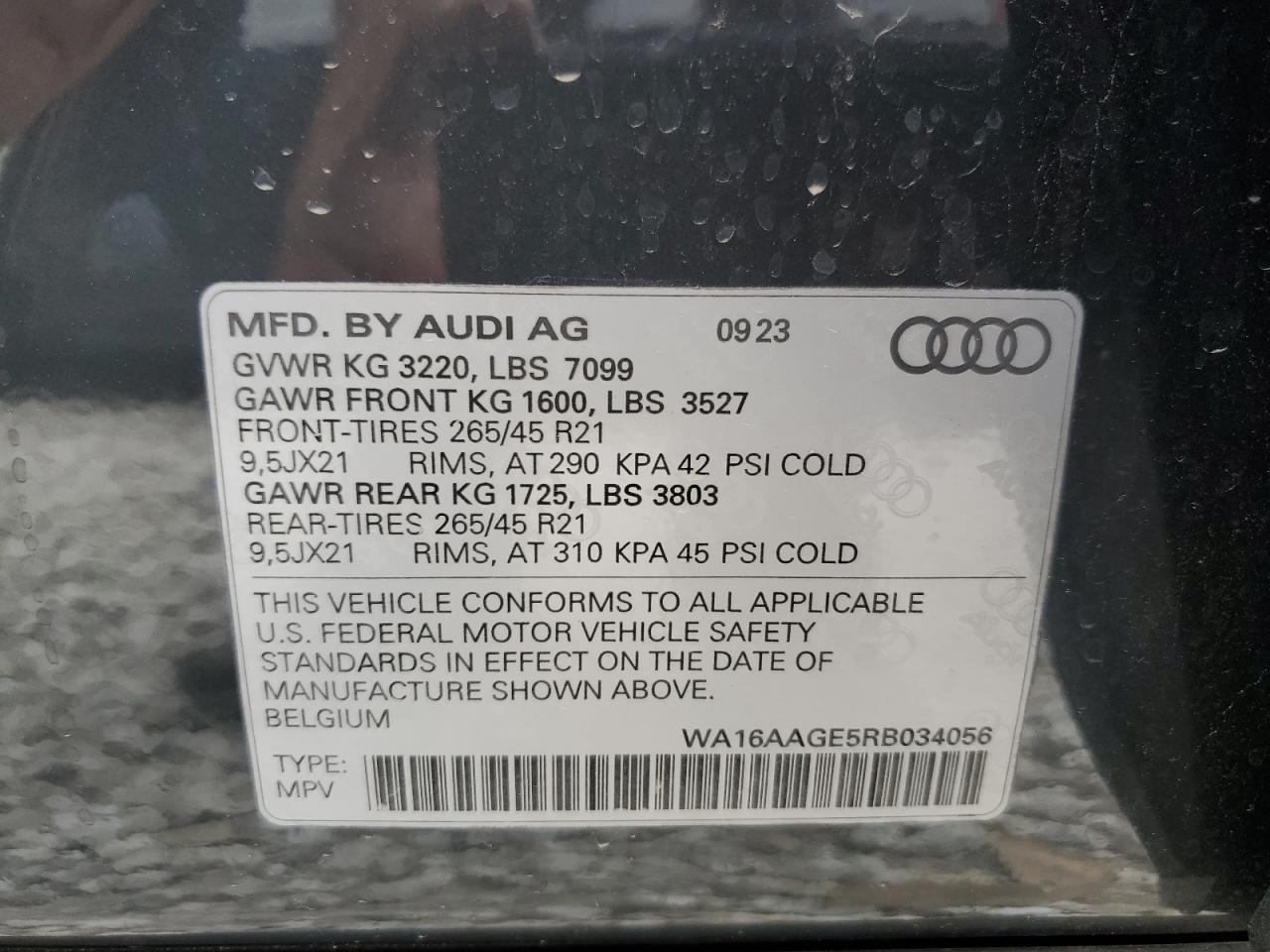 Photo 13 VIN: WA16AAGE5RB034056 - AUDI Q8 