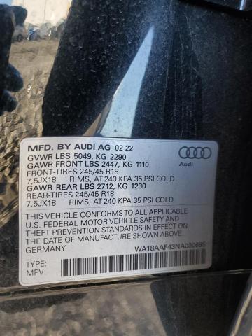 Photo 12 VIN: WA18AAF43NA030685 - AUDI A4 ALLROAD 