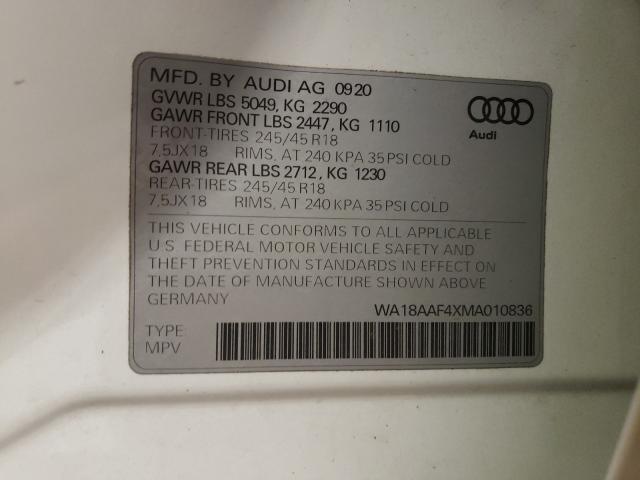 Photo 9 VIN: WA18AAF4XMA010836 - AUDI A4 ALLROAD 