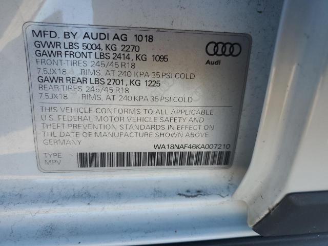 Photo 11 VIN: WA18NAF46KA007210 - AUDI ALLROAD PR 