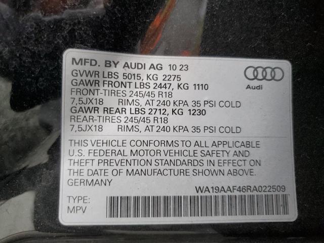 Photo 12 VIN: WA19AAF46RA022509 - AUDI A4 ALLROAD 