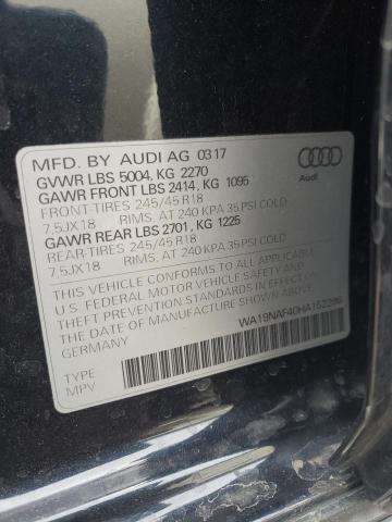 Photo 11 VIN: WA19NAF40HA152286 - AUDI A4 