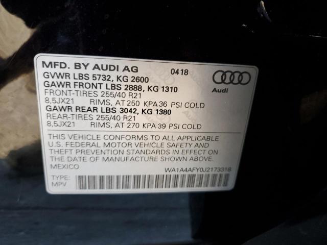 Photo 12 VIN: WA1A4AFY0J2173318 - AUDI SQ5 PREMIU 