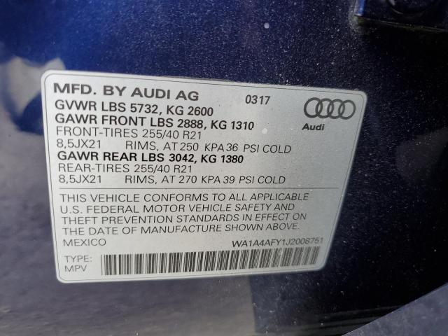 Photo 12 VIN: WA1A4AFY1J2008751 - AUDI SQ5 PREMIU 