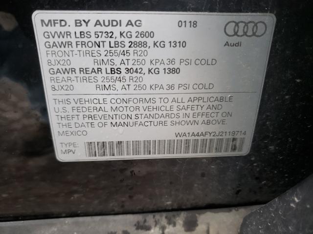 Photo 9 VIN: WA1A4AFY2J2119714 - AUDI SQ5 