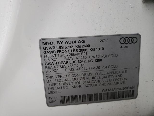 Photo 11 VIN: WA1A4AFY3J2008184 - AUDI SQ5 PREMIU 