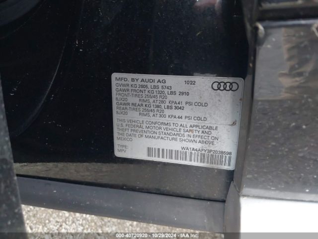 Photo 8 VIN: WA1A4AFY3P2038598 - AUDI SQ5 