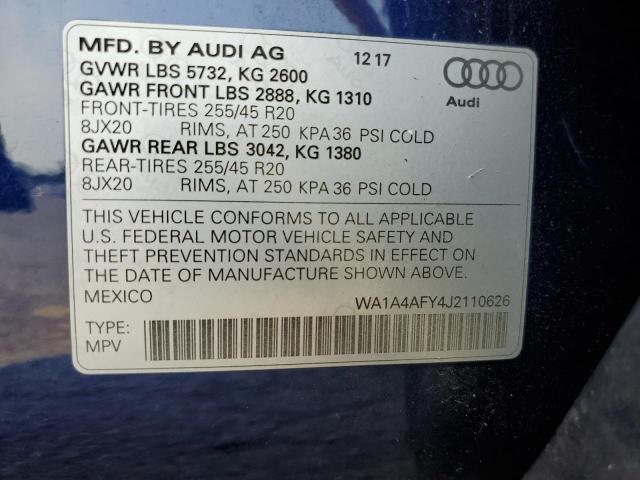 Photo 12 VIN: WA1A4AFY4J2110626 - AUDI SQ5 PREMIU 