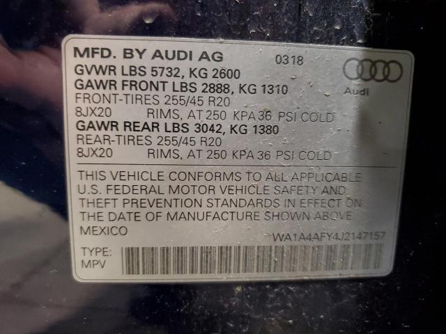 Photo 12 VIN: WA1A4AFY4J2147157 - AUDI SQ5 PREMIU 