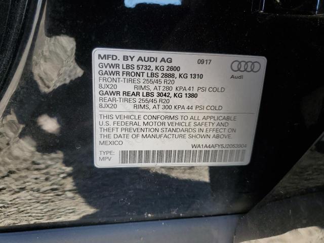 Photo 12 VIN: WA1A4AFY5J2053904 - AUDI SQ5 PREMIU 