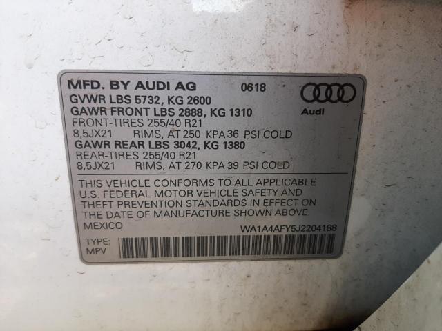 Photo 9 VIN: WA1A4AFY5J2204188 - AUDI SQ5 