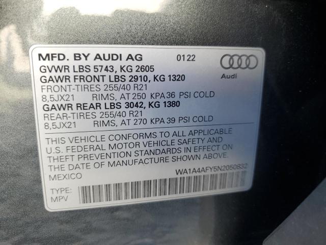 Photo 12 VIN: WA1A4AFY5N2050832 - AUDI SQ5 