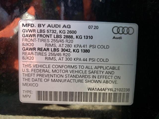 Photo 9 VIN: WA1A4AFY6L2102238 - AUDI SQ5 PREMIU 