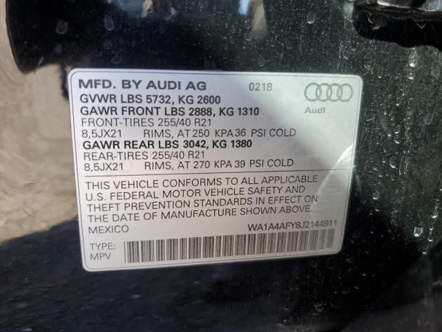 Photo 13 VIN: WA1A4AFY8J2144911 - AUDI SQ5 PREMIU 