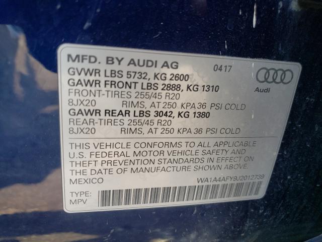 Photo 9 VIN: WA1A4AFY9J2012739 - AUDI SQ5 PREMIU 