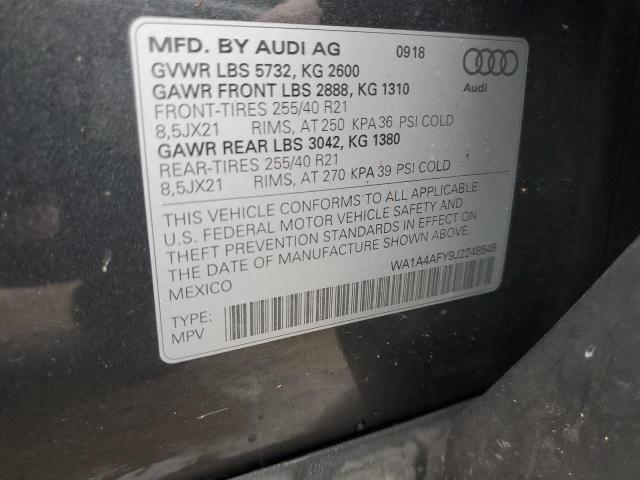 Photo 12 VIN: WA1A4AFY9J2248548 - AUDI SQ5 