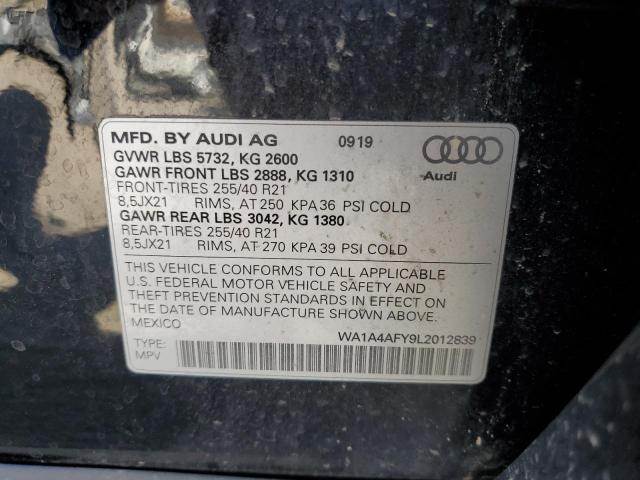 Photo 12 VIN: WA1A4AFY9L2012839 - AUDI SQ5 PREMIU 