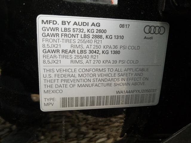 Photo 9 VIN: WA1A4AFYXJ2050237 - AUDI SQ5 PREMIU 