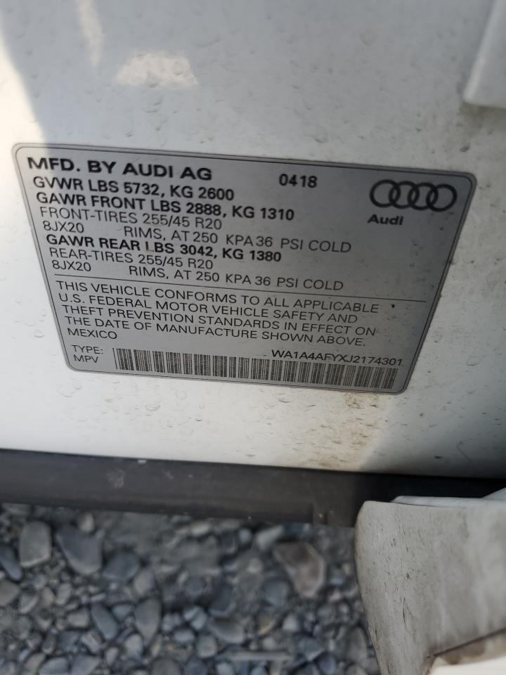 Photo 12 VIN: WA1A4AFYXJ2174301 - AUDI SQ5 