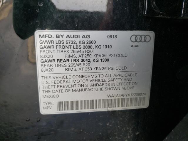 Photo 9 VIN: WA1A4AFYXJ2208074 - AUDI SQ5 