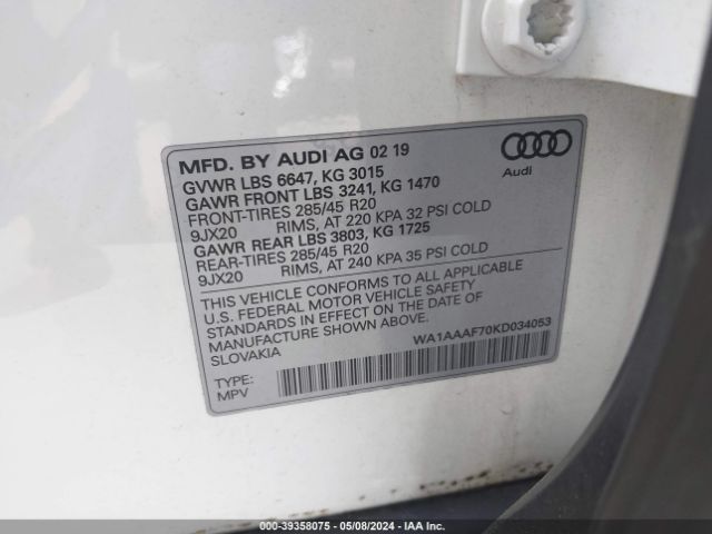 Photo 8 VIN: WA1AAAF70KD034053 - AUDI Q7 