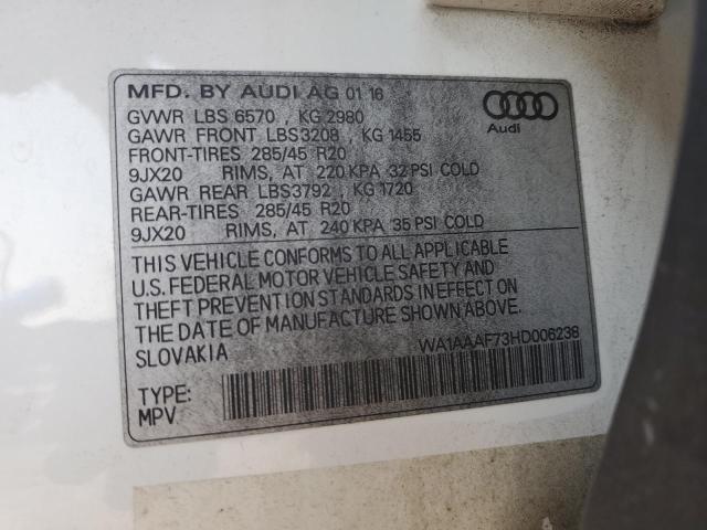 Photo 12 VIN: WA1AAAF73HD006238 - AUDI Q7 PREMIUM 