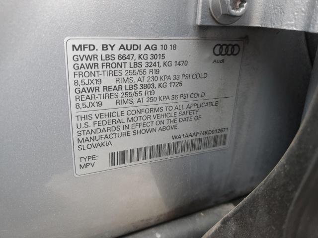 Photo 11 VIN: WA1AAAF74KD012671 - AUDI Q7 