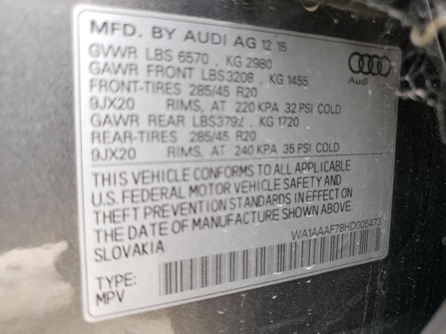 Photo 13 VIN: WA1AAAF78HD005473 - AUDI Q7 PREMIUM 