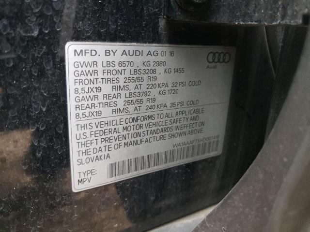 Photo 9 VIN: WA1AAAF7XHD007418 - AUDI Q7 PREMIUM 