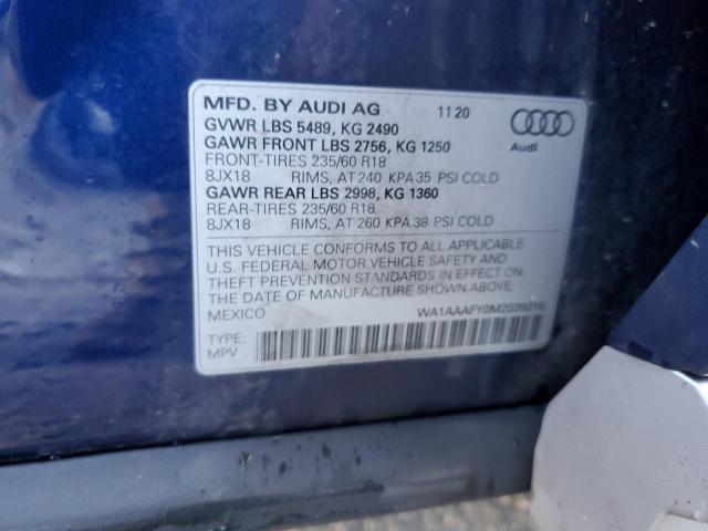 Photo 12 VIN: WA1AAAFY0M2035016 - AUDI Q5 PREMIUM 