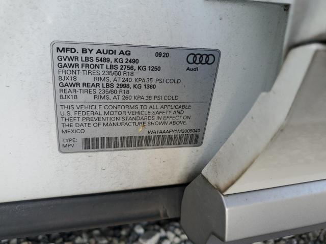 Photo 12 VIN: WA1AAAFY1M2005040 - AUDI Q5 PREMIUM 