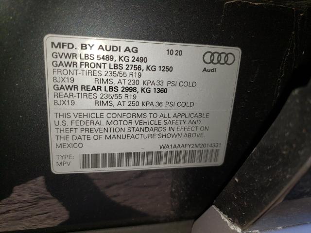 Photo 9 VIN: WA1AAAFY2M2014331 - AUDI Q5 