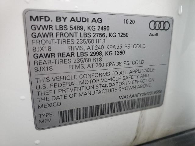 Photo 12 VIN: WA1AAAFY2M2019688 - AUDI Q5 