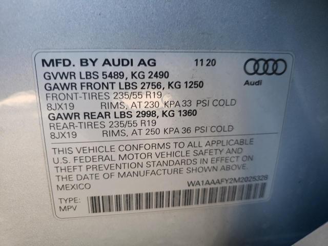 Photo 9 VIN: WA1AAAFY2M2025328 - AUDI Q5 PREMIUM 