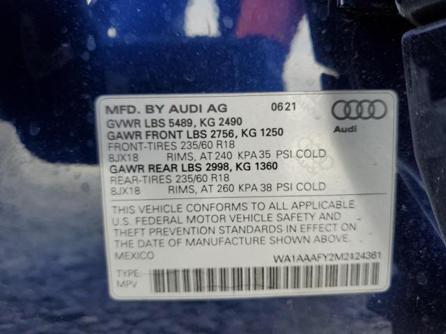 Photo 13 VIN: WA1AAAFY2M2124361 - AUDI Q5 