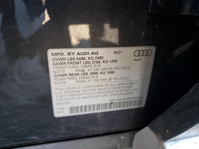 Photo 12 VIN: WA1AAAFY3M2092049 - AUDI Q5 