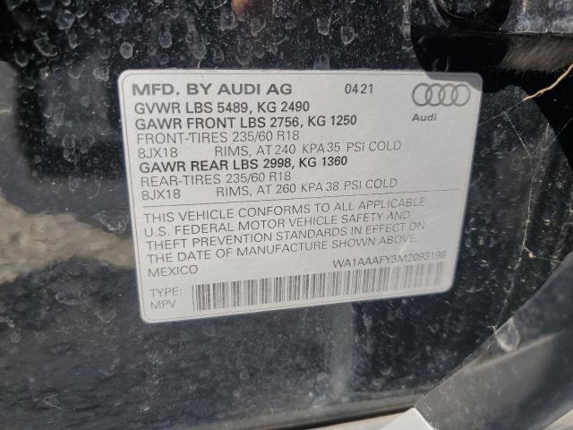 Photo 12 VIN: WA1AAAFY3M2093198 - AUDI Q5 PREMIUM 