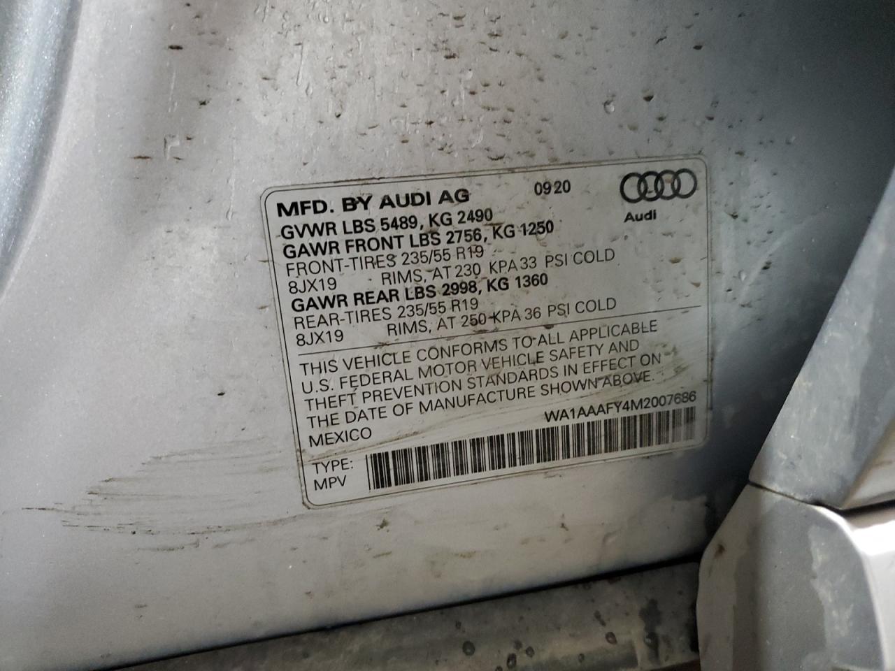 Photo 13 VIN: WA1AAAFY4M2007686 - AUDI Q5 