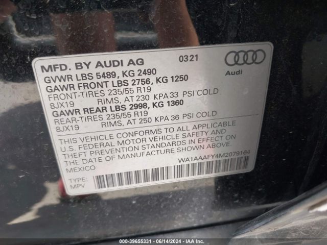 Photo 8 VIN: WA1AAAFY4M2079164 - AUDI Q5 