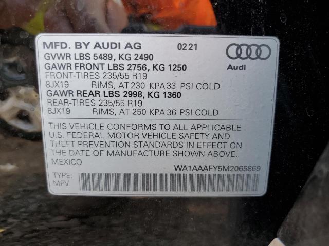 Photo 9 VIN: WA1AAAFY5M2065869 - AUDI Q5 PREMIUM 